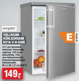 Handelshof Exquisit vollraumkühlschrank KS16-V-H-040E Angebot