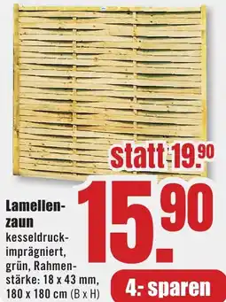 B1 Discount Baumarkt Lamellenzaun Angebot