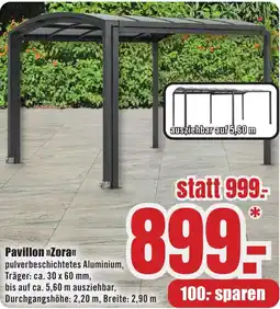 B1 Discount Baumarkt Pavillon Zora Angebot