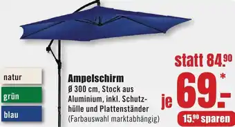 B1 Discount Baumarkt Ampelschirm Angebot