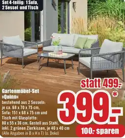 B1 Discount Baumarkt Gartenmöbel-Set Quinn Angebot