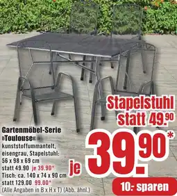 B1 Discount Baumarkt Gartenmöbel-Serie Toulouse Angebot