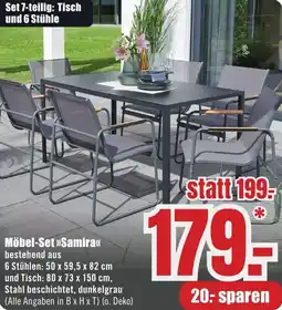 B1 Discount Baumarkt Möbel-Set Samira Angebot
