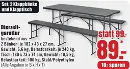 B1 Discount Baumarkt Bierzeltgarnitur Angebot