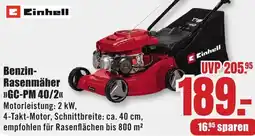 B1 Discount Baumarkt Einhell Benzin Rasenmäher GC-PM 40/2 Angebot