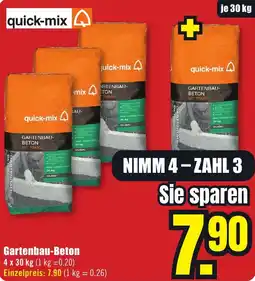 B1 Discount Baumarkt quick-mix Gartenbau-Beton Angebot