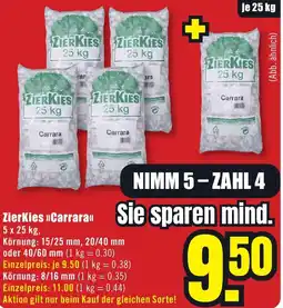 B1 Discount Baumarkt Zierkies Carrara Angebot