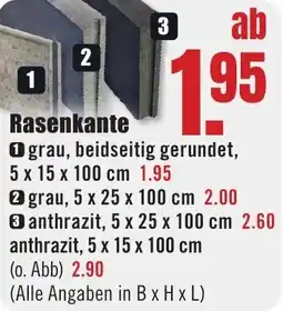 B1 Discount Baumarkt Rasenkante Angebot