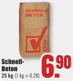 B1 Discount Baumarkt Schnell Beton Angebot