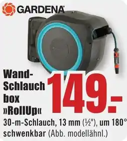 B1 Discount Baumarkt GARDENA Wand Schlauchbox RollUp Angebot