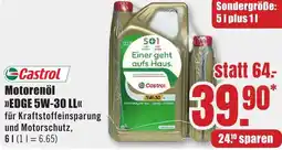 B1 Discount Baumarkt Castrol Motorenöl EDGE 5W-30 LL Angebot