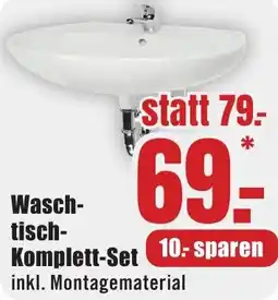 B1 Discount Baumarkt Waschtisch Komplett-Set Angebot