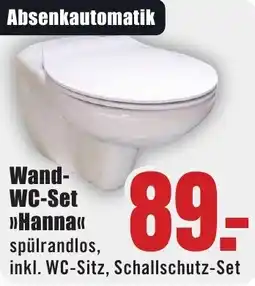 B1 Discount Baumarkt Wand WC-Set Hanna Angebot