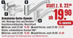 B1 Discount Baumarkt Armaturen-Serie Speed Angebot