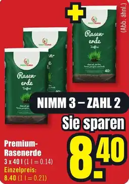 B1 Discount Baumarkt Premium Rasenerde Angebot