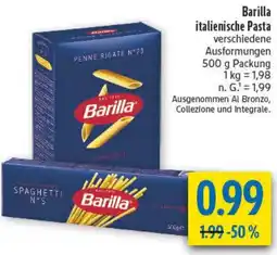 diska Barilla italienische Pasta Angebot