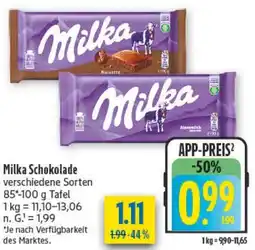 diska Milka Schokolade Angebot