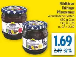 diska Mühlhäuser Thüringer Pflaumenmus Angebot