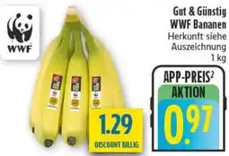 diska Gut & Günstig WWF Bananen Angebot