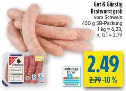 diska Gut & Günstig Bratwurst grob Angebot