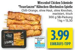 diska Wiesenhof Chicken Schmiede "Feuerlanzen" Hähnchen-Oberkeulen-Spieße Angebot