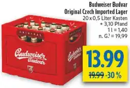 diska Budweiser Budvar Original Czech Imported Lager Angebot
