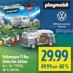 diska Playmobil Volkswagen T1 Bus Edeka Fan-Edition Angebot
