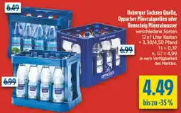 diska Ileburger Sachsen Quelle, Oppacher Mineralquellen oder Rennsteig Mineralwasser Angebot