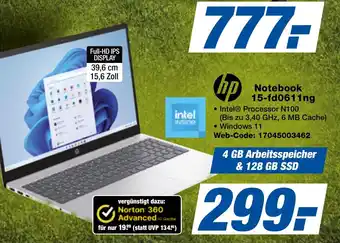 expert Techno Land hp Notebook 15-fd0611ng Angebot