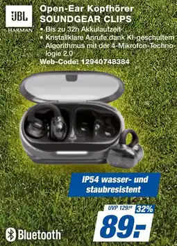 expert Techno Land JBL Open-Ear Kopfhörer SOUNDGEAR CLIPS Angebot