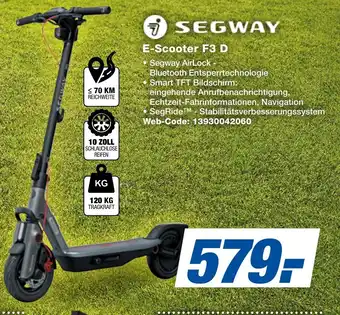 expert Techno Land SEGWAY E-Scooter F3 D Angebot