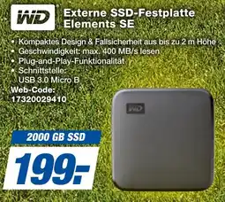 expert Techno Land WD Externe SSD-Festplatte Elements SE Angebot