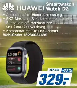 expert Techno Land HUAWEI Smartwatch Watch D2 Angebot