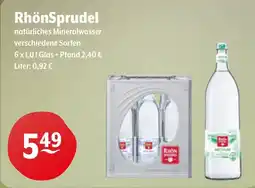 Getränke Hoffmann RhönSprudel natürliches Mineralwasser Angebot