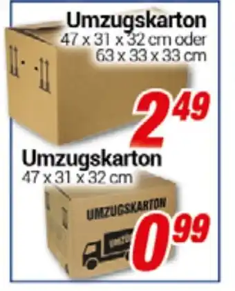 CENTERSHOP Umzugskarton Angebot