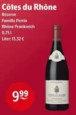 Getränke Hoffmann Côtes du Rhône Réserve Famille Perrin Angebot