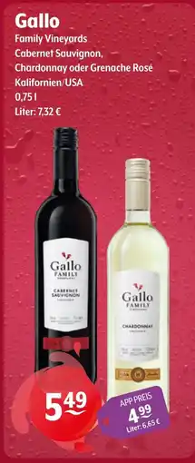 Getränke Hoffmann Gallo Family Vineyards Cabernet Sauvignon, Chardonnay oder Grenache Rosé Angebot