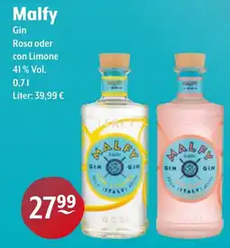 Getränke Hoffmann Malfy Gin Rosa oder con Limone Angebot