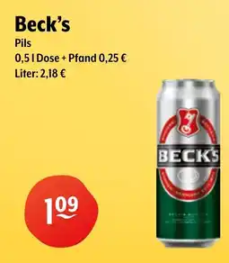 Getränke Hoffmann Beck's Pils Angebot