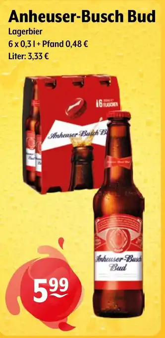 Getränke Hoffmann Anheuser-Busch Bud Lagerbier Angebot
