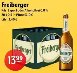 Getränke Hoffmann Freiberger Pils, Export oder Alkoholfrei 0,0% Angebot