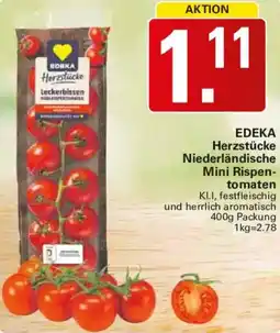 WEZ EDEKA Herzstücke Niederländische Mini Rispentomaten Angebot