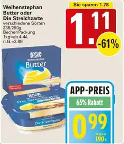WEZ Weihenstephan Butter oder Die Streichzarte Angebot