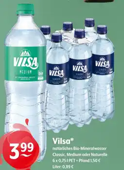 Getränke Hoffmann Vilsa natürliches Bio-Mineralwasser Angebot