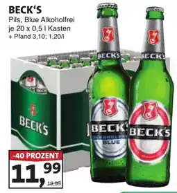 Lösch Depot BECK'S Pils, Blue Alkoholfrei Angebot