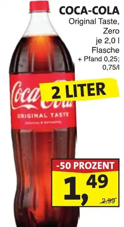 Lösch Depot COCA-COLA Original Taste, Zero Angebot