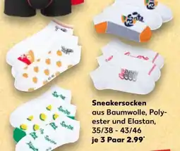 Kaufland Damen Sneakersocken 3er Pack Angebot