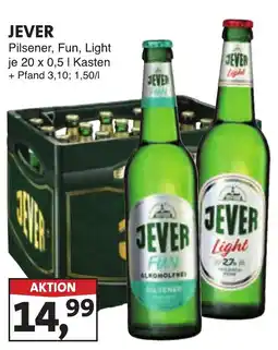 Lösch Depot JEVER Pilsener, Fun, Light Angebot