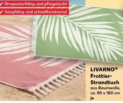 Kaufland Livarno Home Frottier Strandtuch Angebot