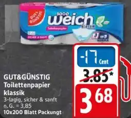 WEZ GUT&GÜNSTIG Toilettenpapier klassik Angebot